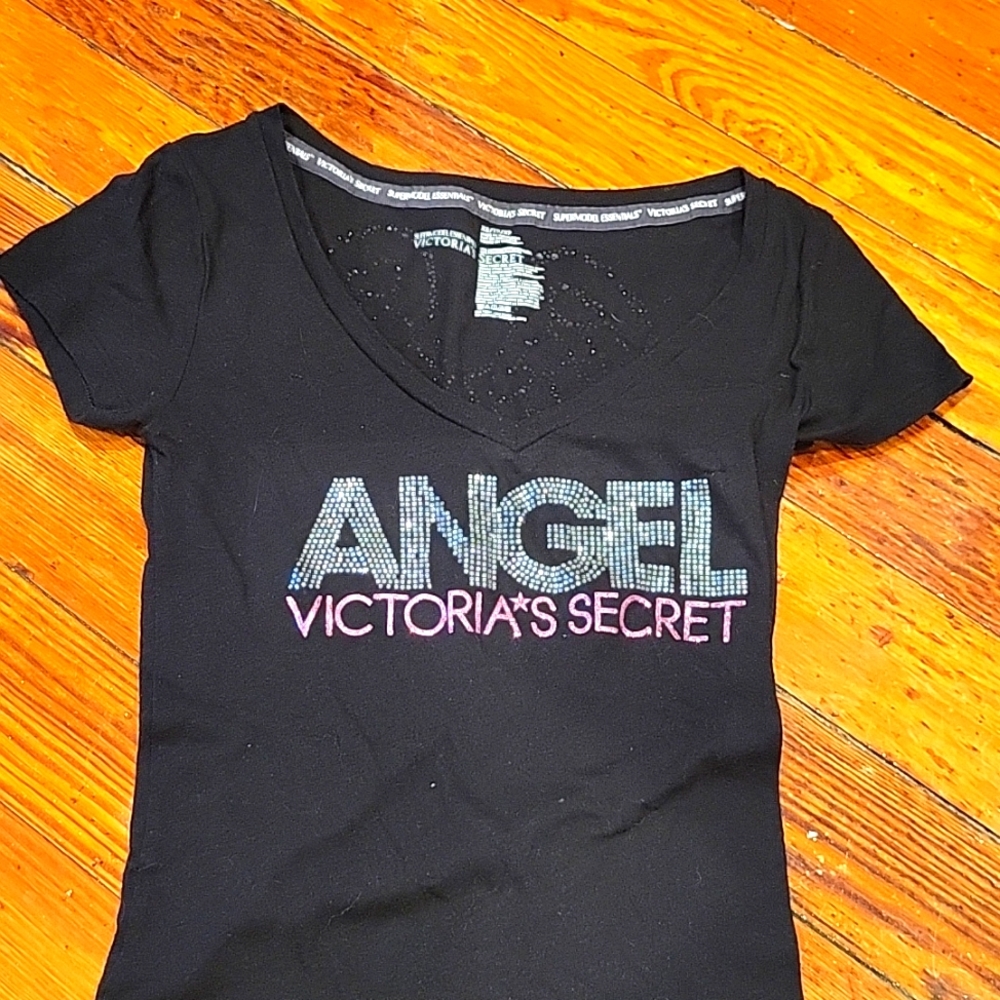 Victoria's secret Angel's Supermodel essential rhinestone tshirt size Xsmall